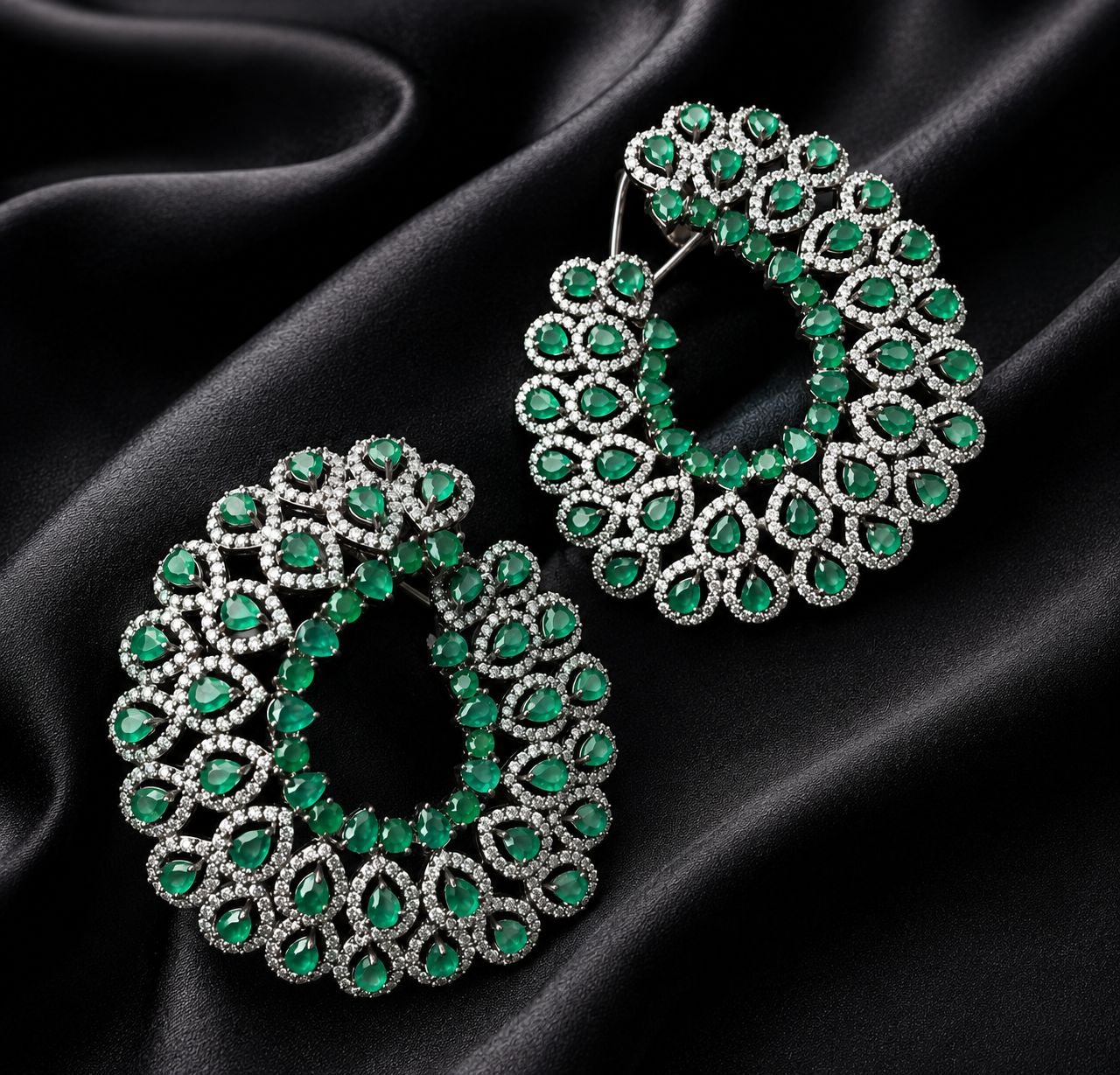 Garden of Wonders, ruby and diamond floral earrings